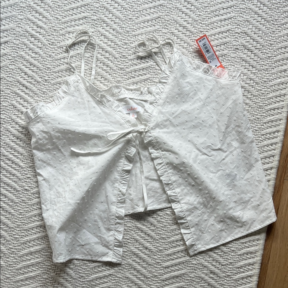 Target White Eyelet Pajama Set